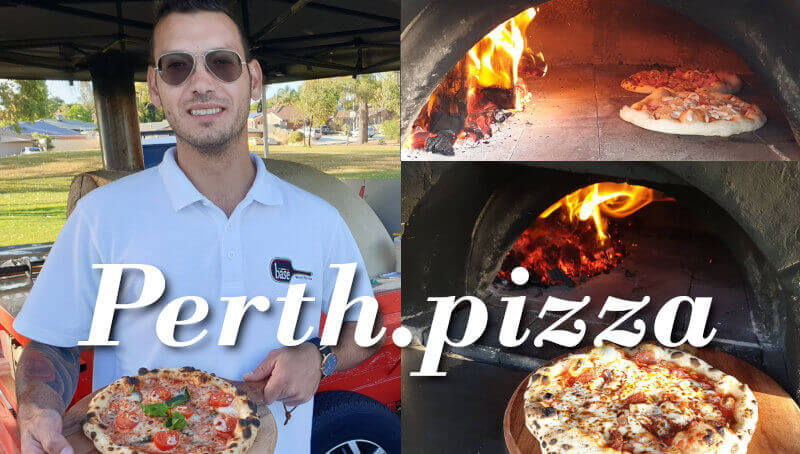 Mobile wood fired pizza catering.